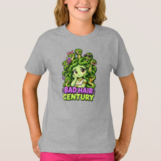 Camiseta Século de Cabelo Ruim – Medusa Fofa Mitologia Greg