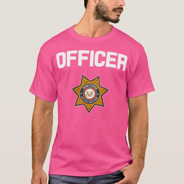 Camiseta Security Officer Enforcement Badge Police Guards D (Frente)