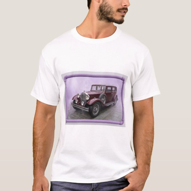 Camiseta Sedã de Luxo Borgonha anos 1930 (Frente)