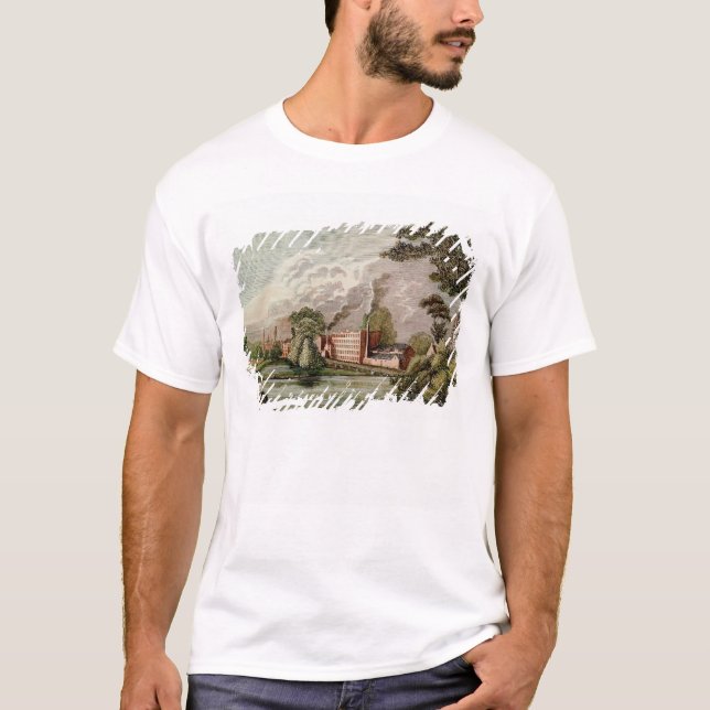 Camiseta Seda Moinho do senhor Thomas Lombe, Derby (Frente)