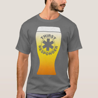 Camiseta Sede Responder Engraçado Beer