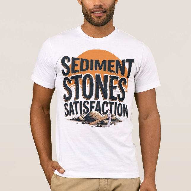 Camiseta Sediment. Stones. Satisfaction. (Frente)