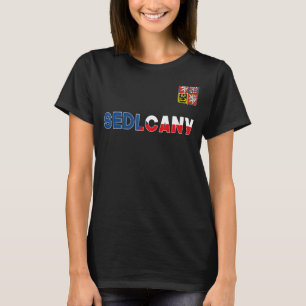 Camiseta Sedlcany República Checa Sinalizador Coração Casac