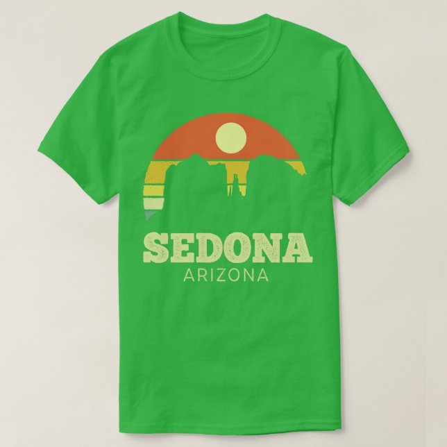 Camiseta Sedona Arizon Vintage Sunset (Frente do Design)