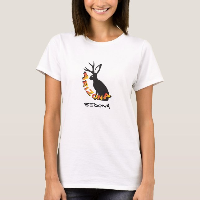 Camiseta Sedona Arizona Humor Jackalope (Frente)