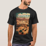 Camiseta Sedona Arizona Retro-Viagem Art Vintage<br><div class="desc">Design de Sedona Desert mostrando a paisagem Arizona.</div>
