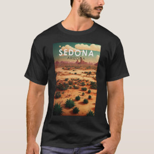 Camiseta Sedona Arizona Retro-Viagem Art Vintage