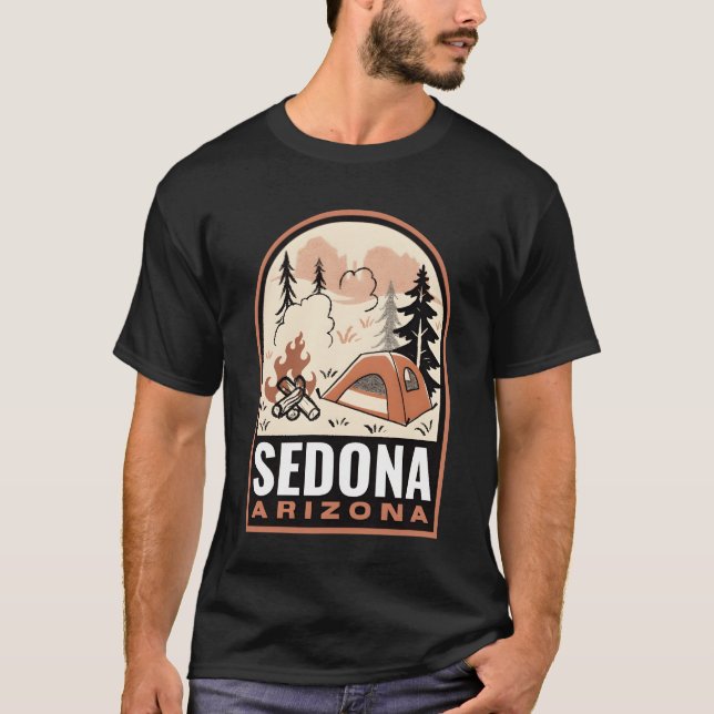 Camiseta Sedona Arizona Vintage Camping friend (Frente)