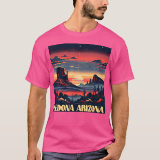 Camiseta Sedona Az Fazendo Caminho Ao Exterior Montanha Sed