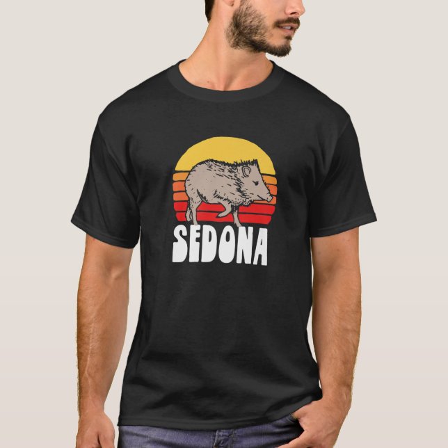 Camiseta Sedona Javelina Vintage Retro 80S Funn (Frente)