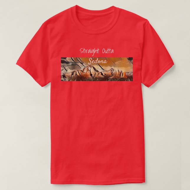 Camiseta Sedona Skyline Red Rock Lover Art (Frente do Design)