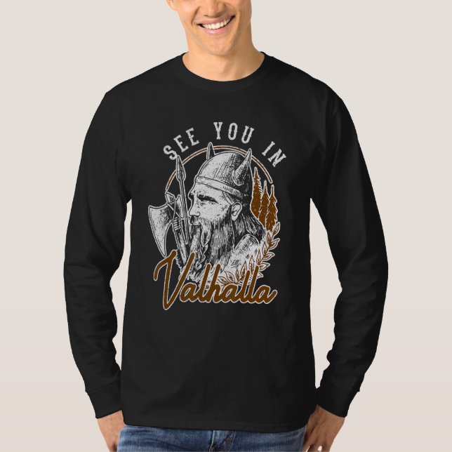 Camiseta See You In Valhalla Viking (Frente)