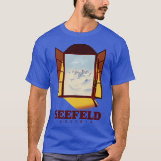 Camiseta Seefeld Austria Ski poster