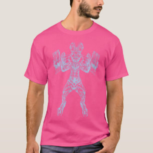 Camiseta Seembo Beast Wefting Barbell Malhação Gym Li