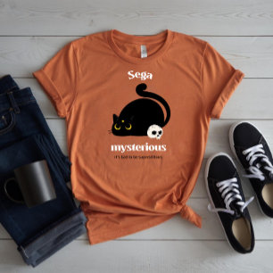Camiseta Sega Gato Preto Misterioso & Caveira