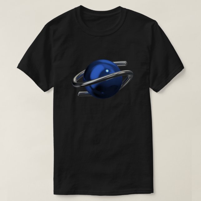 Camiseta Sega Saturn 3D Chrome Classic (Frente do Design)