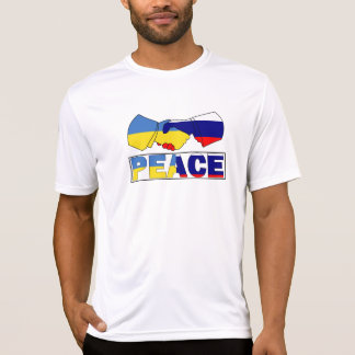 Camiseta Seguimento da paz, Ucrânia, Rússia Bandeira