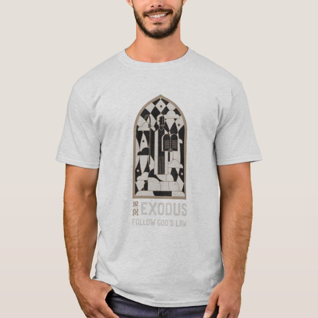 Camiseta Seguir a Lei Cristã de Deus (Frente)
