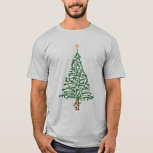 Camiseta Segunda Emenda Árvore de Natal do Hunter
