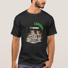 Camiseta Segunda-feira Carregando Pai de Cachorro Café Humo