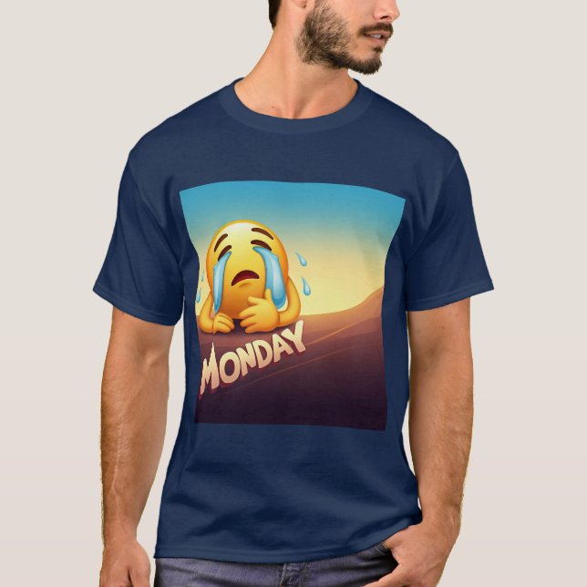 Camiseta Segunda-feira Danificada (Frente)