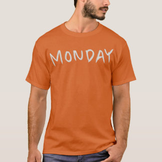 Camiseta Segunda-feira de Desenho de Mão