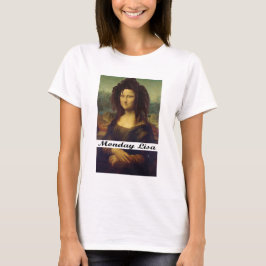 Camiseta Segunda-feira lisa odeia segundas-feiras