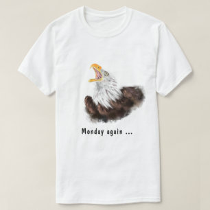 Camiseta Segunda-Feira, Mais Uma Vez, Grelha Diversão Da