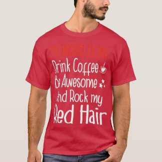 Camiseta Segunda Plano Café Ruiva Cabeça Vermelha Gengibre