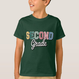 Camiseta Segunda Série – Design Colorido de Volta às Aulas