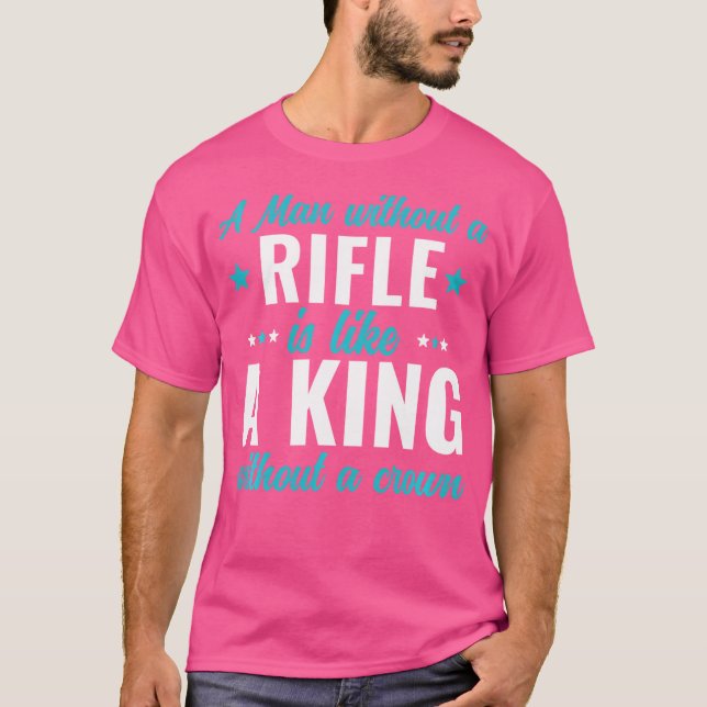 Camiseta Segundo Alteração Rifle Caça Um Homem Sem Rifle (Frente)