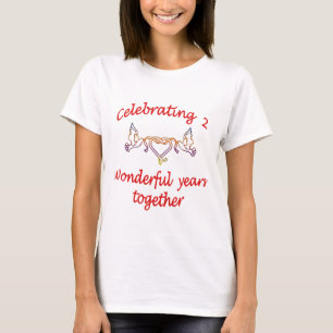 Camiseta segundo. ANIVERSÁRIO