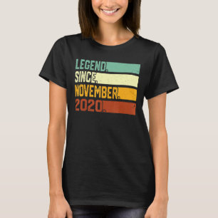 Camiseta segundo aniversário 2 anos Legenda desde novembro 