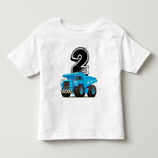 Camiseta Segundo aniversário azul do caminhão
