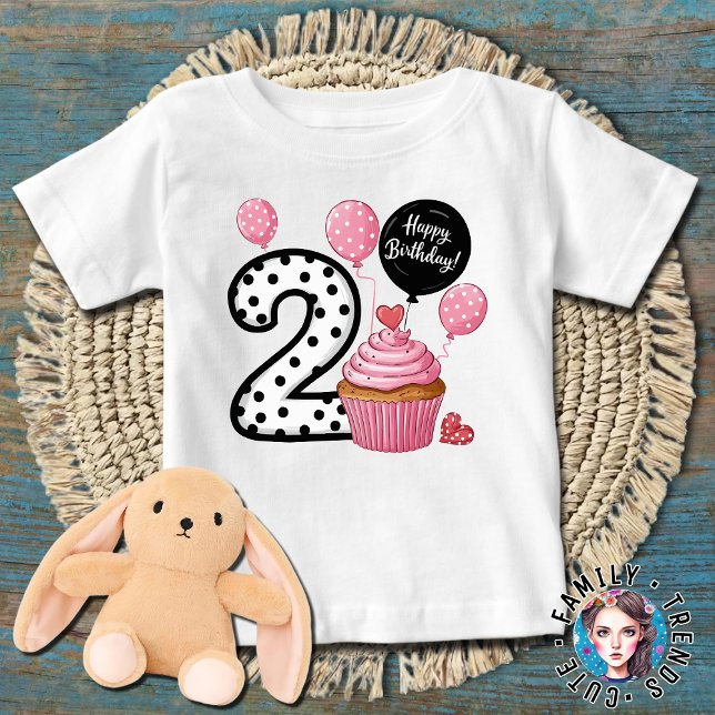 Camiseta segundo aniversário Bake Girl (Criador carregado)