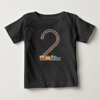 Camiseta segundo aniversário Comboio De 2 Anos Meninos Cria