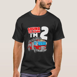 Camiseta segundo aniversário de Bombeiros de 2 Anos