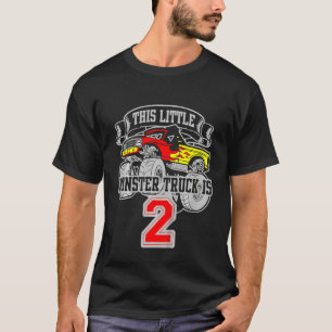 Camiseta Segundo aniversário De Caminhão De Crianças Este P