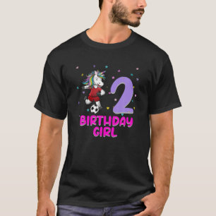 Camiseta Segundo aniversário de futebol do Unicórnio ama