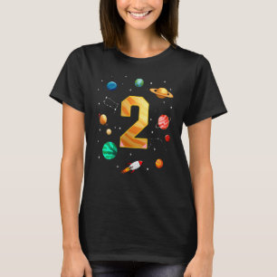 Camiseta Segundo aniversário do Astronauta do Espaço Exteri