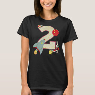 Camiseta Segundo aniversário do Astronauta do Espaço Exteri