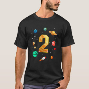 Camiseta Segundo aniversário do Astronauta do Espaço Exteri