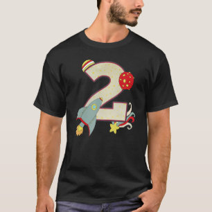 Camiseta Segundo aniversário do Astronauta do Espaço Exteri