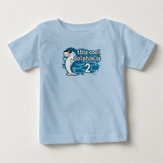 Camiseta Segundo aniversário do garoto Este golfinho Legal