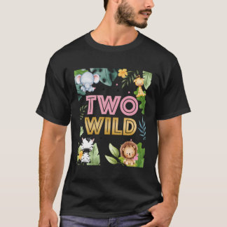 Camiseta segundo aniversário Dois Festa Selvagem De Segundo