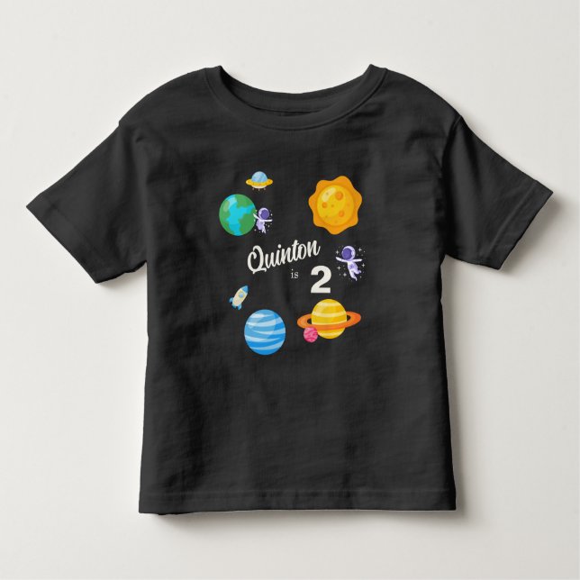 Camiseta Segundo aniversário dos Planetas Astronautas (Frente)