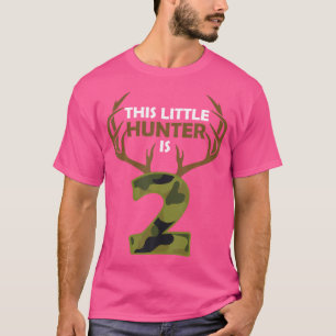 Camiseta Segundo aniversário Engraçado, Deer Hunter De 2 An