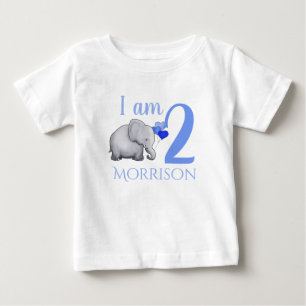 Camiseta Segundo aniversário feito sob encomenda do nome &