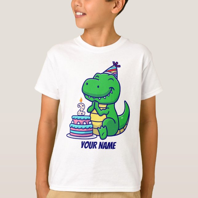 Camiseta Segundo aniversário T-Rex (Frente)