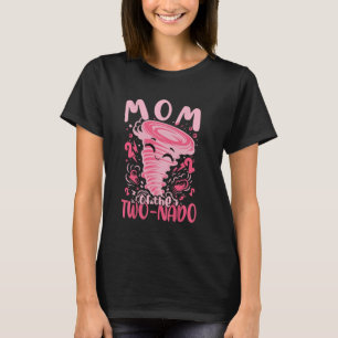 Camiseta Segundo aniversário Tema Mãe do Par Tornado Dois N